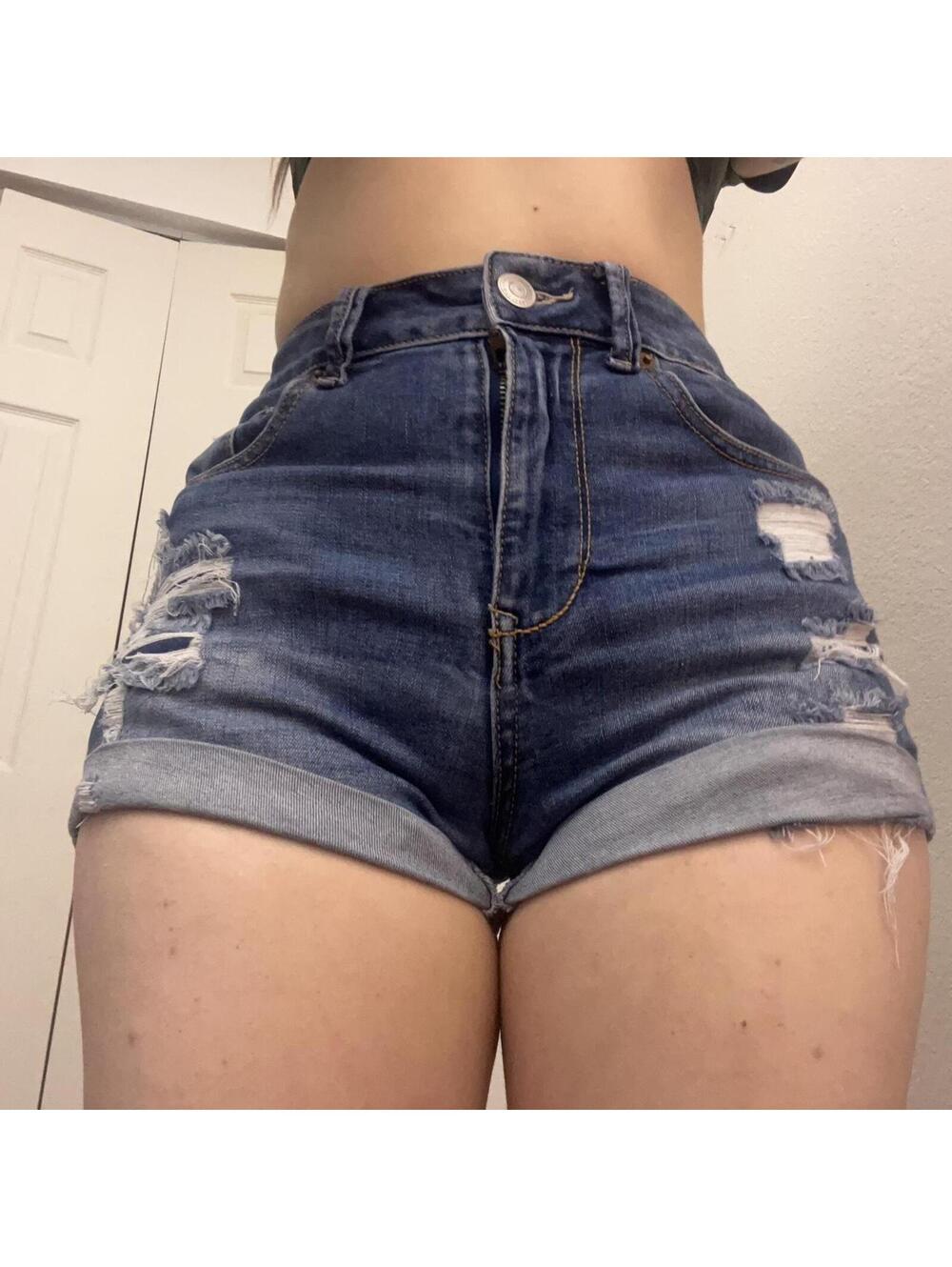 y2k denim shorts